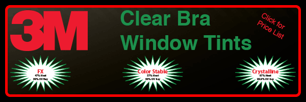 3M Clear Bra and Window Tints